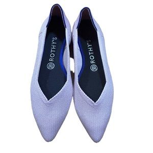 Rothy’s point flats blush